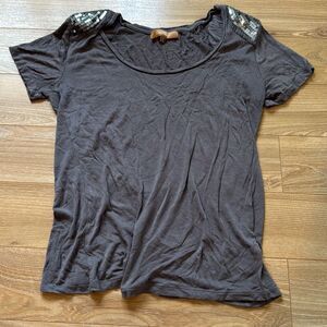 Ellen Tracy vintage glitter shoulders with shoulder pads‎ top size small